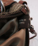 Coach Wristlet Signature Brown Canvas