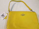Coach Yellow Leather Wristlet