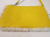 Coach Yellow Leather Wristlet