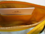 Coach Yellow Leather Wristlet