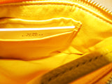 Coach Yellow Leather Wristlet