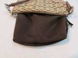 Coach Wristlet Signature Brown Canvas