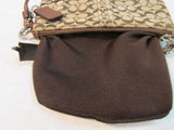 Coach Wristlet Signature Brown Canvas