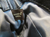 Coach Black Signature Canvas Silver Top Turn Clasp Wristlet