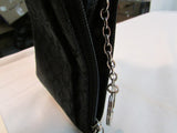 Coach Black Signature Canvas CC & Coin Wallet