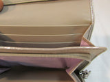 Coach Pleated Gold Leather Wallet