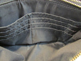 Coach Black Pebble Leather Double Zipper Compartment Wristlet