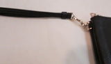 Coach Black Pebble Leather Double Zipper Compartment Wristlet