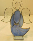 Holly Stained Glass "Your Guardian Angel" - Light Blue