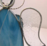 Holly Stained Glass "Your Guardian Angel" - Light Blue