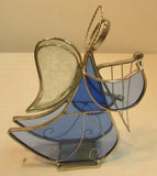 Holly Stained Glass "Your Guardian Angel" - Blue