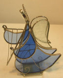Holly Stained Glass "Your Guardian Angel" - Blue