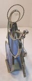 Holly Stained Glass "Your Guardian Angel" - Blue