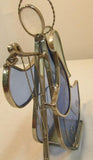 Holly Stained Glass "Your Guardian Angel" - Blue