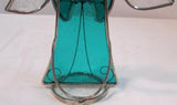 Holly Stained Glass "Your Guardian Angel" - Green