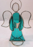 Holly Stained Glass "Your Guardian Angel" - Green