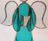 Holly Stained Glass "Your Guardian Angel" - Green