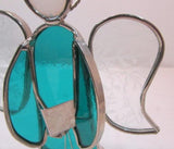 Holly Stained Glass "Your Guardian Angel" - Green