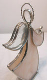 Holly Stained Glass "Your Guardian Angel" - Tan Pearl Swirl