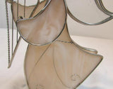 Holly Stained Glass "Your Guardian Angel" - Tan Pearl Swirl