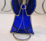 Holly Stained Glass "Your Guardian Angel" - Royal Blue