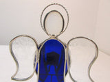Holly Stained Glass "Your Guardian Angel" - Royal Blue