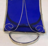Holly Stained Glass "Your Guardian Angel" - Royal Blue