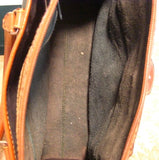 Vintage Dooney and Bourke Green Tan satchel purse