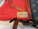 Dooney & Bourke Dark Blue Signature Hard Canvas Crossbody Bag