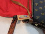 Dooney & Bourke Dark Blue Signature Hard Canvas Crossbody Bag