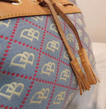 Dooney & Bourke Logo Canvas Satchel