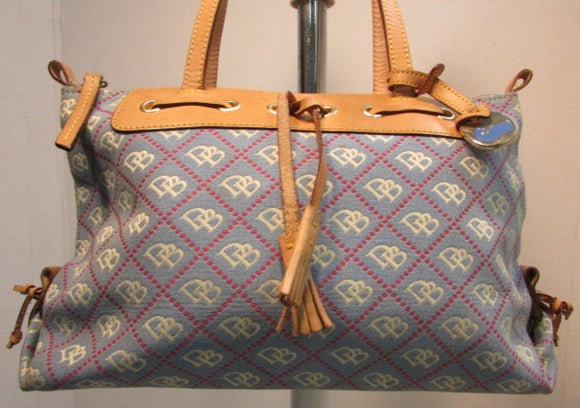 Dooney & Bourke Logo Canvas Satchel