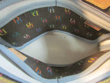 Dooney & Bourke Dark Grey Signature Coated Canvas Small