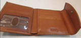 Dooney & Bourke Tan and Brown Monogram Canvas and Leather Wallet