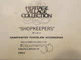 "Shopkeepers" The Heritage Village Collection Porcelain Figurines
