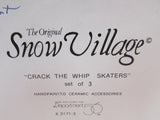 The Original Snow Village "Crack the Whip Skaters" #5171-3