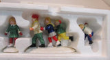 The Original Snow Village "Crack the Whip Skaters" #5171-3
