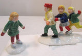 The Original Snow Village "Crack the Whip Skaters" #5171-3