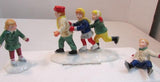 The Original Snow Village "Crack the Whip Skaters" #5171-3