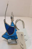 Holly Stained Glass "Your Guardian Angel" - Blue