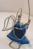 Holly Stained Glass "Your Guardian Angel" - Blue