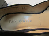 Ron White "Meleina" French Navy Cashmere Suede Pump