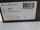 Ron White "Meleina" Onyx Cashmere Suede Pump