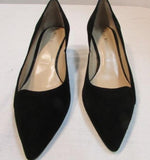 Ron White "Meleina" Onyx Cashmere Suede Pump