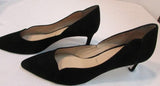 Ron White "Meleina" Onyx Cashmere Suede Pump