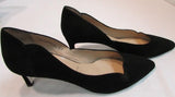 Ron White "Meleina" Onyx Cashmere Suede Pump