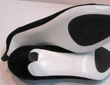 Ron White "Meleina" Onyx Cashmere Suede Pump