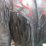 First Genuine Leather Women's Black Jacket