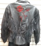 First Genuine Leather Women's Black Jacket