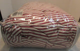 PDK Worldwide Enterprises Toile Red Stripe Bedspread size Queen